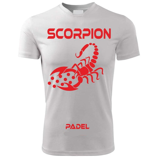 T-Shirt PADEL in Tessuto Dry Fit UNISEX - Scorpione - Elasticizzato e Traspirante Maglietta Maglia Sport Super vestibilità Top qualità