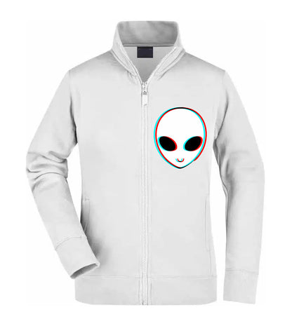 Felpa Unisex Full Zip - ALIEN GLITCH - Super vestibilità Top qualità