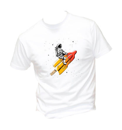 T-Shirt Uomo Donna & Bambino - MELTED ROCKET - Maglietta Maglia Tshirt Super vestibilità Top qualità