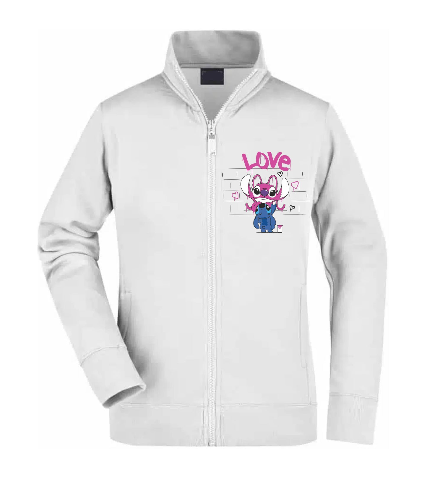 Felpa Unisex Full Zip - MURALES LOVE - Super vestibilità Top qualità