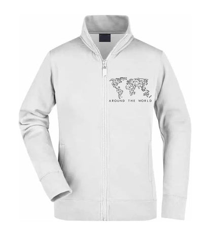 Felpa Unisex Full Zip - AROUND THE WORLD - Super vestibilità Top qualità