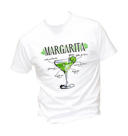 T-Shirt Uomo Donna & Bambino - MARGARITA - Maglietta Maglia Tshirt Super vestibilità Top qualità