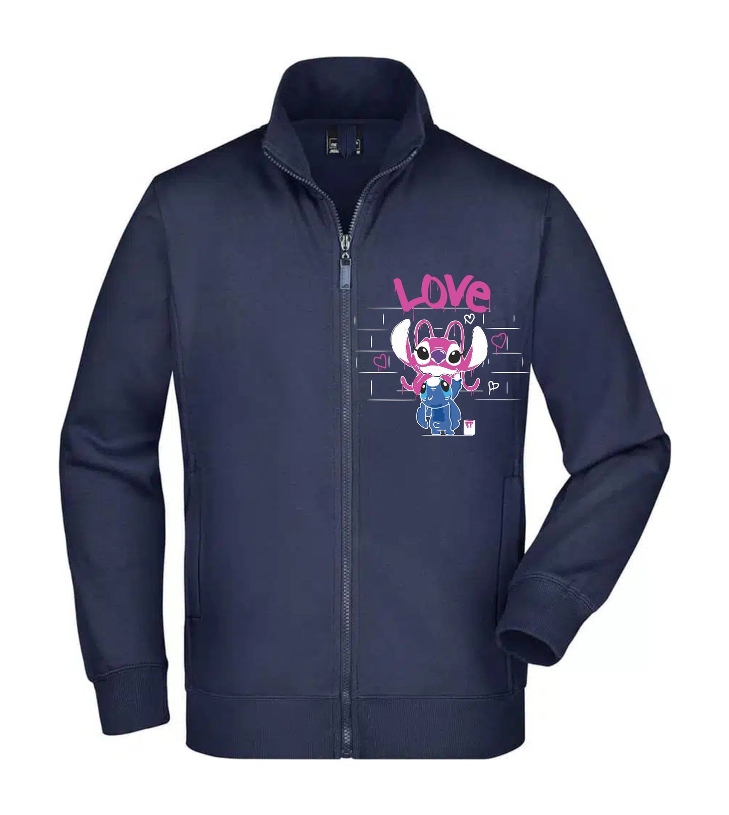 Felpa Unisex Full Zip - MURALES LOVE - Super vestibilità Top qualità