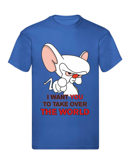 T-Shirt Uomo, Donna & Bambino - I WANT YOU TO TAKE OVER THE WORLD - Maglietta Maglia Tshirt Super vestibilità Top qualità