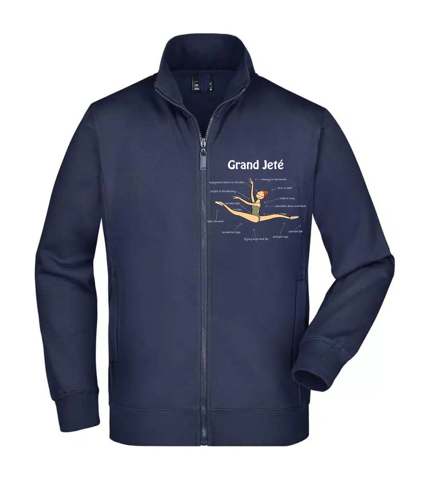 Felpa Unisex Full Zip - GRAND JETÈ - Super vestibilità Top qualità