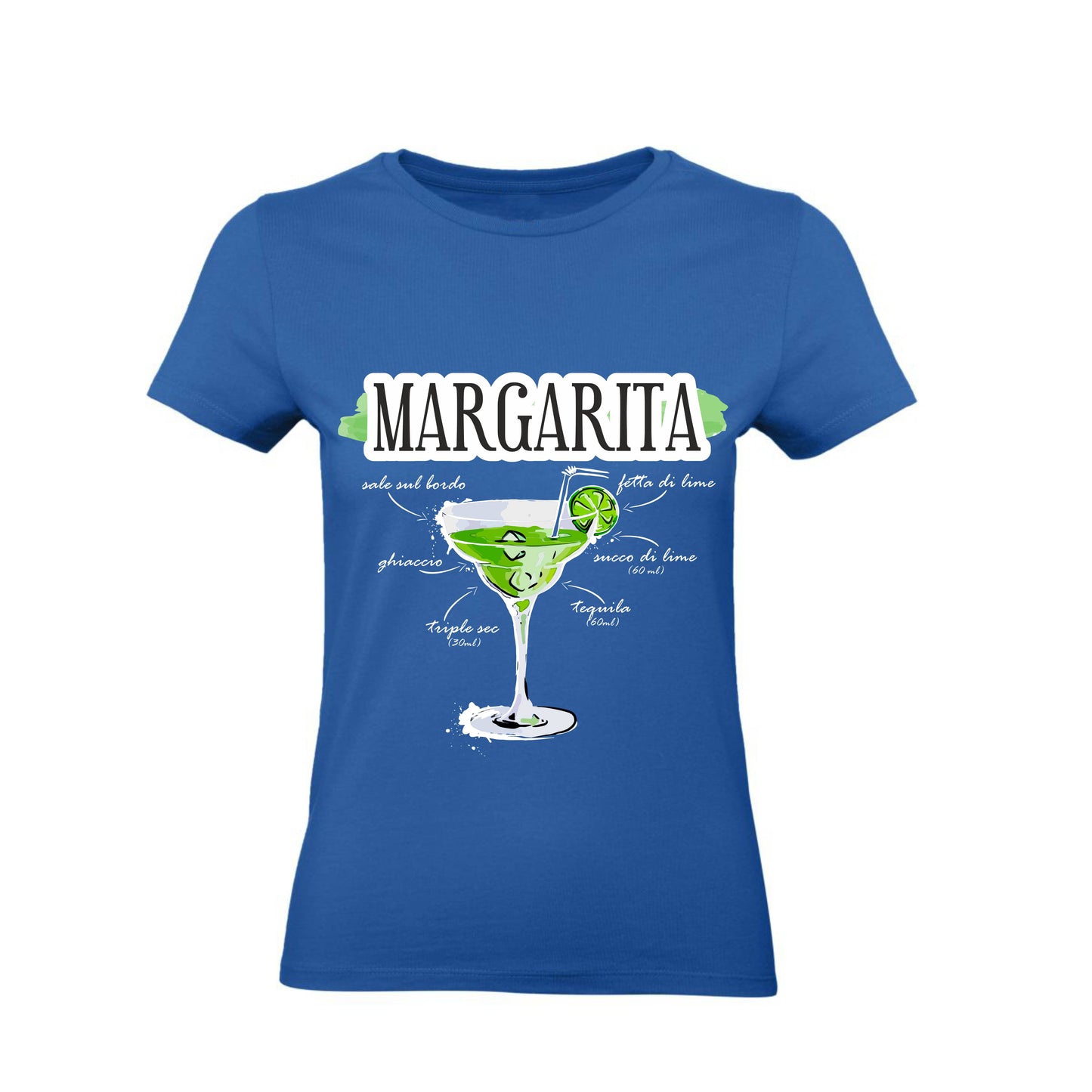 T-Shirt Uomo Donna & Bambino - MARGARITA - Maglietta Maglia Tshirt Super vestibilità Top qualità