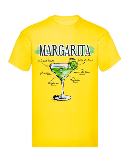 T-Shirt Uomo Donna & Bambino - MARGARITA - Maglietta Maglia Tshirt Super vestibilità Top qualità