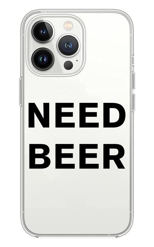 Cover Compatibile Con Tutti i Modelli iPhone - NEED A BEER - Trasparente UltraSottili AntiGraffio Antiurto Case Custodia Marca