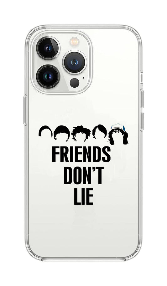 Cover Compatibile Con Tutti i Modelli iPhone - FRIEND'S DON'T LIE - Trasparente UltraSottili AntiGraffio Antiurto Case Custodia Marca