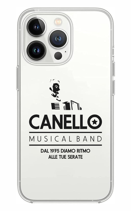 Cover Compatibile Con Tutti i Modelli iPhone - CANELLO MUSICAL BAND - Trasparente UltraSottili AntiGraffio Antiurto Case Custodia Marca