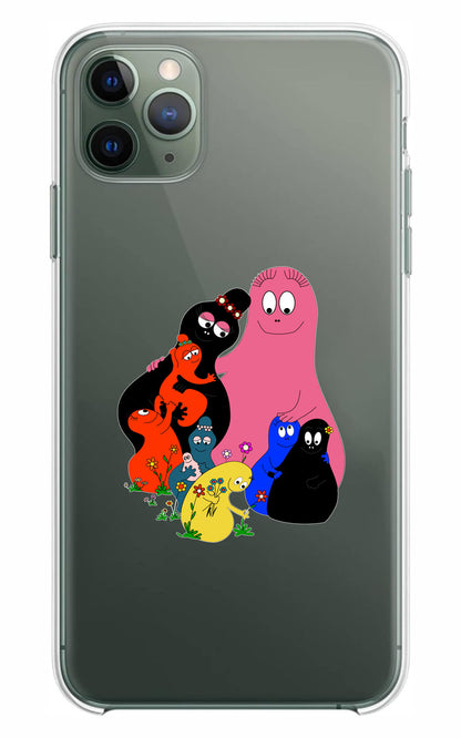 Cover Compatibile Con Tutti i Modelli iPhone - BARBAPAPÀ - Trasparente UltraSottili AntiGraffio Antiurto Case Custodia Marca