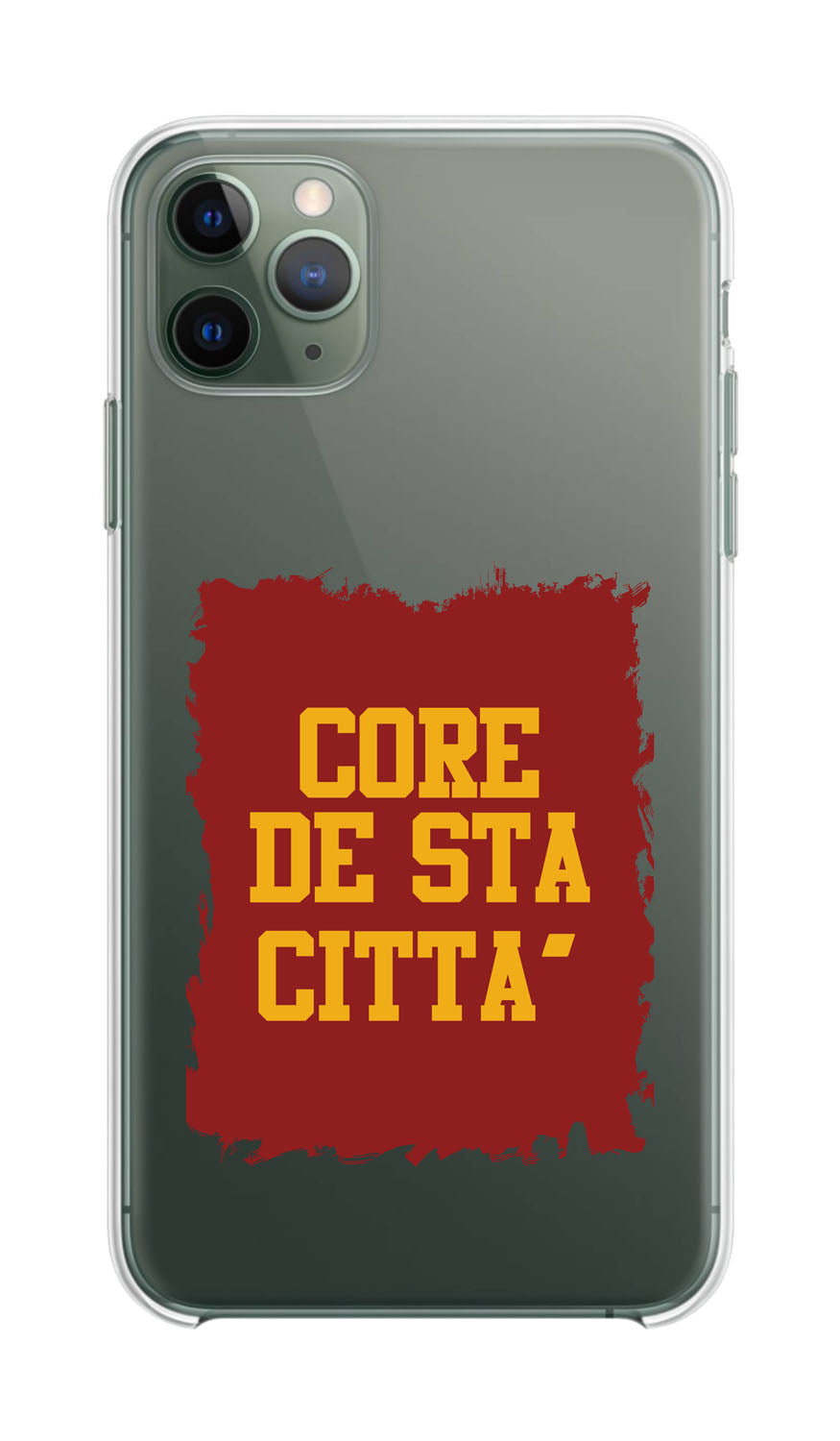 Cover Compatibile Con Tutti i Modelli iPhone - CORE DE STA CITTÀ - Trasparente UltraSottili AntiGraffio Antiurto Case Custodia Marca