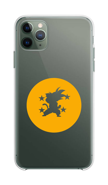 Cover Compatibile Con Tutti i Modelli iPhone - GOKU - SFERA DEL DRAGO - Trasparente UltraSottili AntiGraffio Antiurto Case Custodia Marca