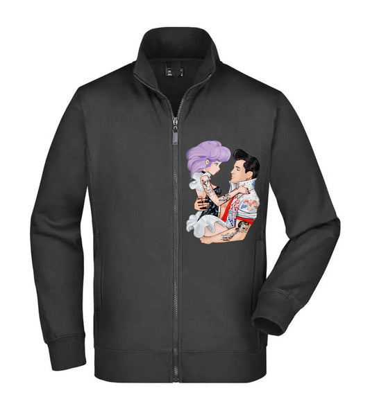 Felpa Unisex Full Zip - ELVIS E CREAMY - Super vestibilità Top qualità