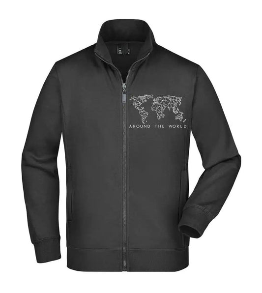 Felpa Unisex Full Zip - AROUND THE WORLD - Super vestibilità Top qualità