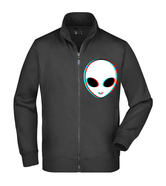 Felpa Unisex Full Zip - ALIEN GLITCH - Super vestibilità Top qualità