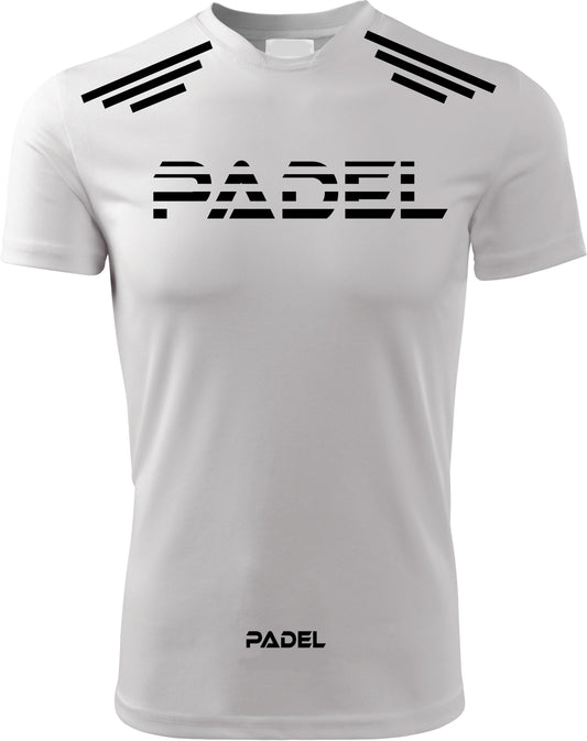 T-Shirt PADEL in Tessuto Dry Fit UNISEX - Geometric - Elasticizzato e Traspirante Maglietta Maglia Sport Super vestibilità Top qualità