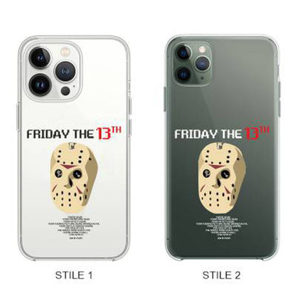 Cover Compatibile Con Tutti i Modelli iPhone - FRIDAY THE 13TH - Trasparente UltraSottili AntiGraffio Antiurto Case Custodia Marca