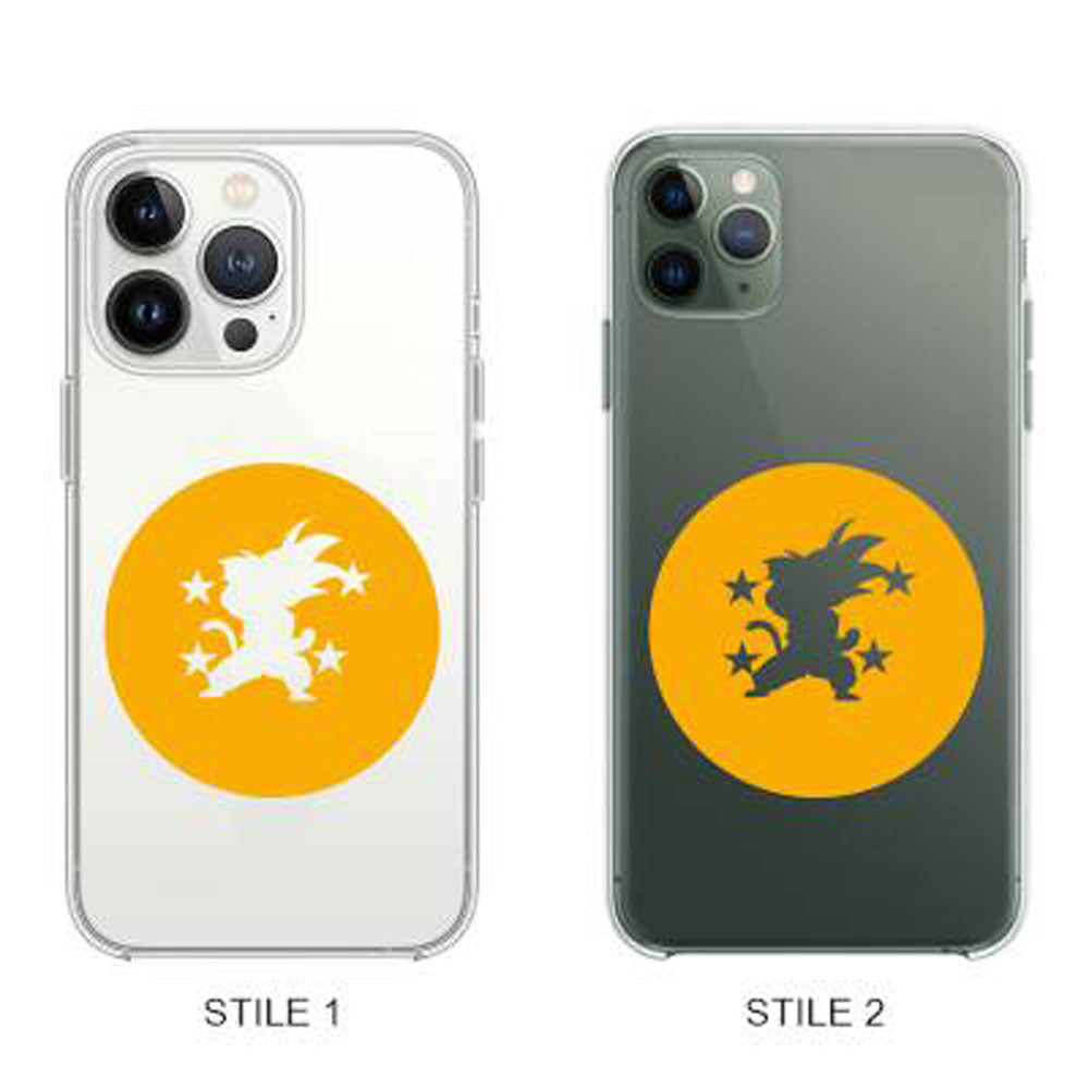 Cover Compatibile Con Tutti i Modelli iPhone - GOKU - SFERA DEL DRAGO - Trasparente UltraSottili AntiGraffio Antiurto Case Custodia Marca