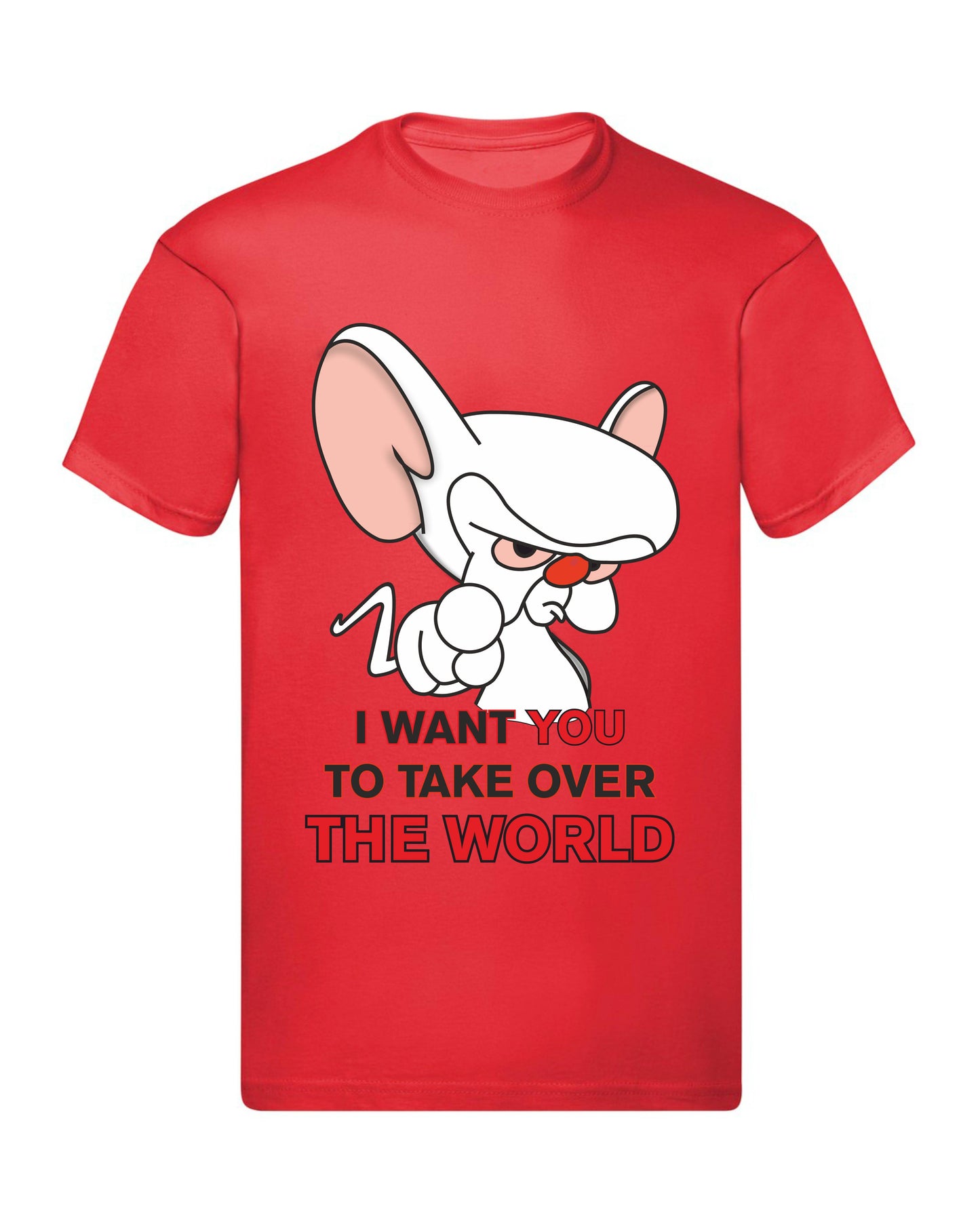 T-Shirt Uomo, Donna & Bambino - I WANT YOU TO TAKE OVER THE WORLD - Maglietta Maglia Tshirt Super vestibilità Top qualità