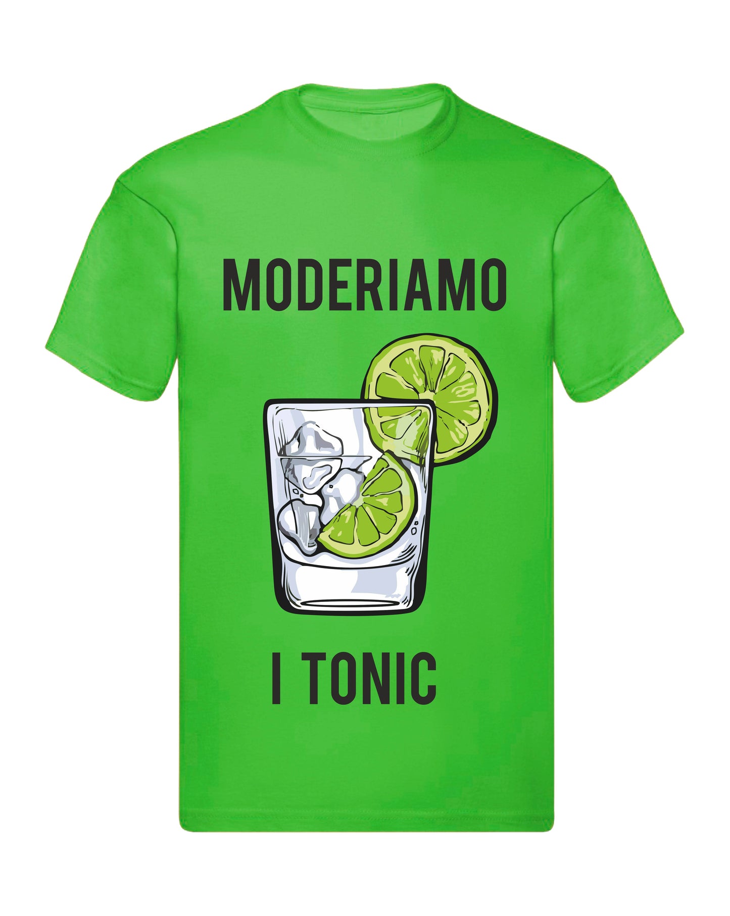 T-Shirt Uomo Donna & Bambino - MODERIAMO I TONIC - Maglietta Maglia Tshirt Super vestibilità Top qualità