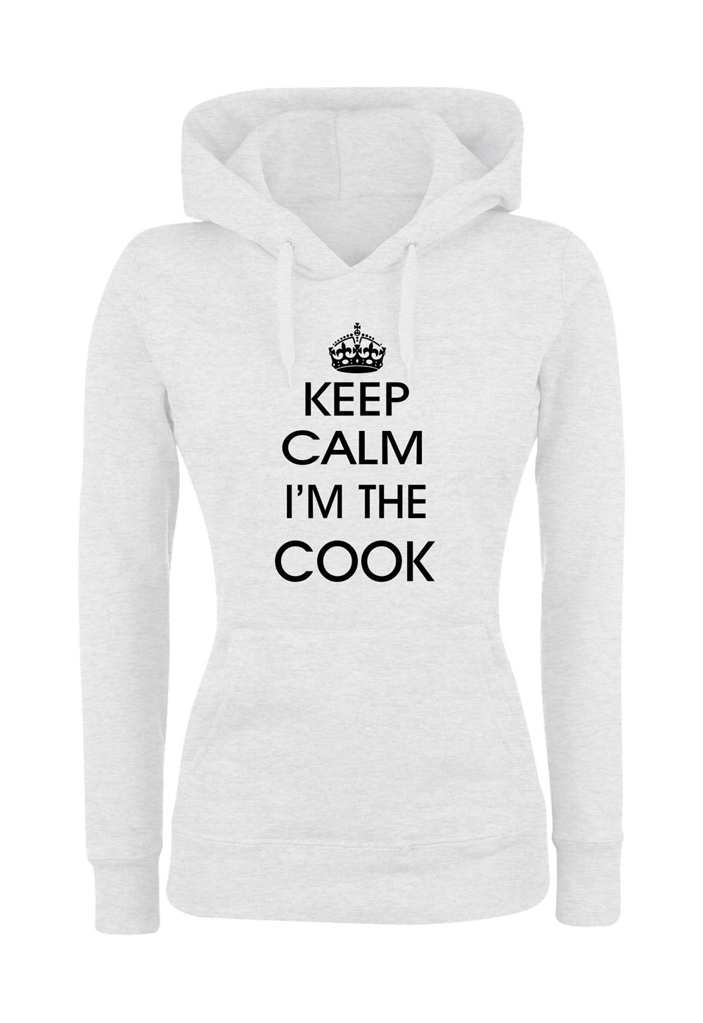 Felpa con cappuccio UOMO, DONNA & BAMBIN - KEEP CALM I'M THE COOK - Super vestibilità Top qualità