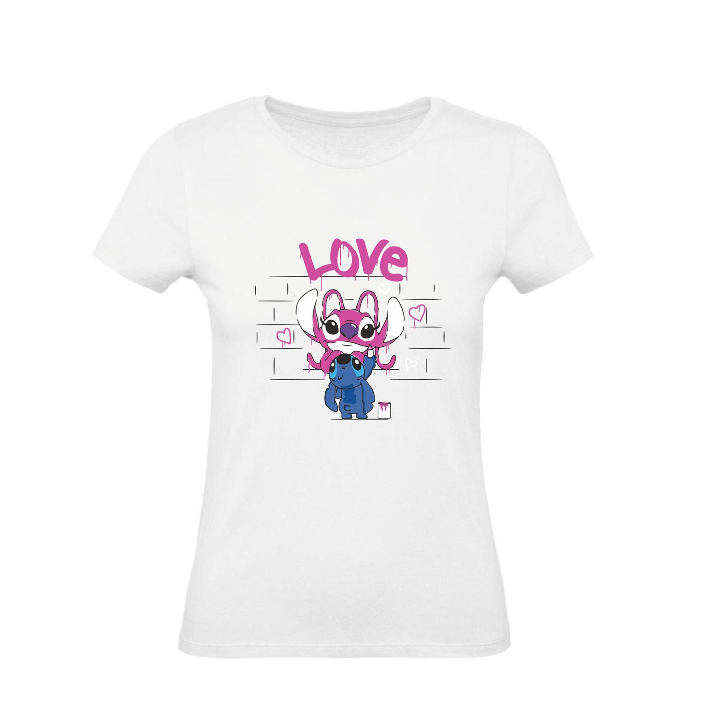 T-Shirt Uomo Donna & Bambino - MURALES LOVE  - Maglietta Maglia Tshirt Super vestibilità Top qualità