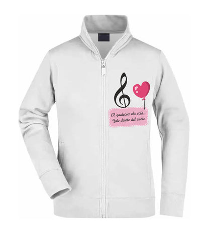 Felpa Unisex Full Zip - LATO DESTRO DEL CUORE - Super vestibilità Top qualità