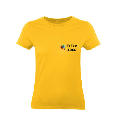 Stock 100 T-shirt Donna - Personalizzate con logo -  Maglietta Super vestibilità Top qualità