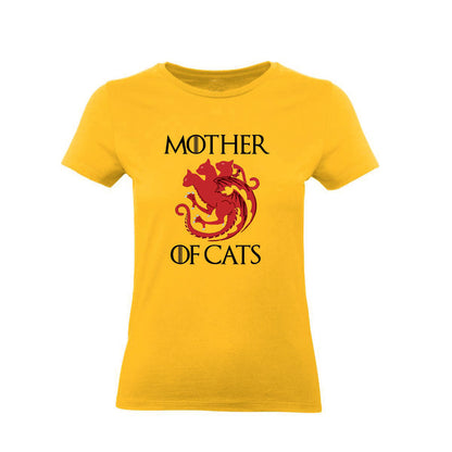 T-Shirt Donna & Bambino - MOTHER OF CATS - Maglietta Maglia Tshirt Super vestibilità Top qualità