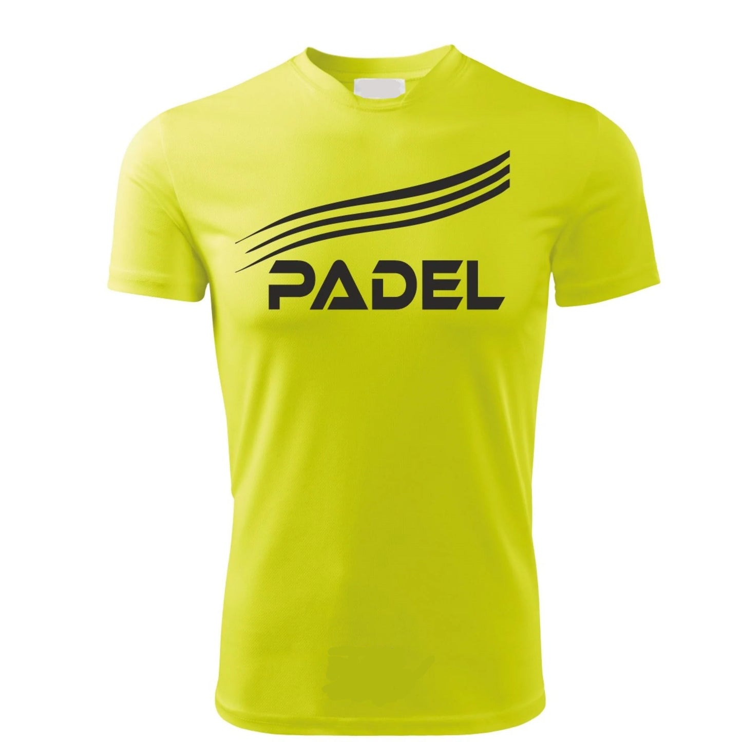 T-Shirt PADEL in Tessuto Dry Fit UNISEX - Linee - Elasticizzato e Traspirante Maglietta Maglia Sport Super vestibilità Top qualità