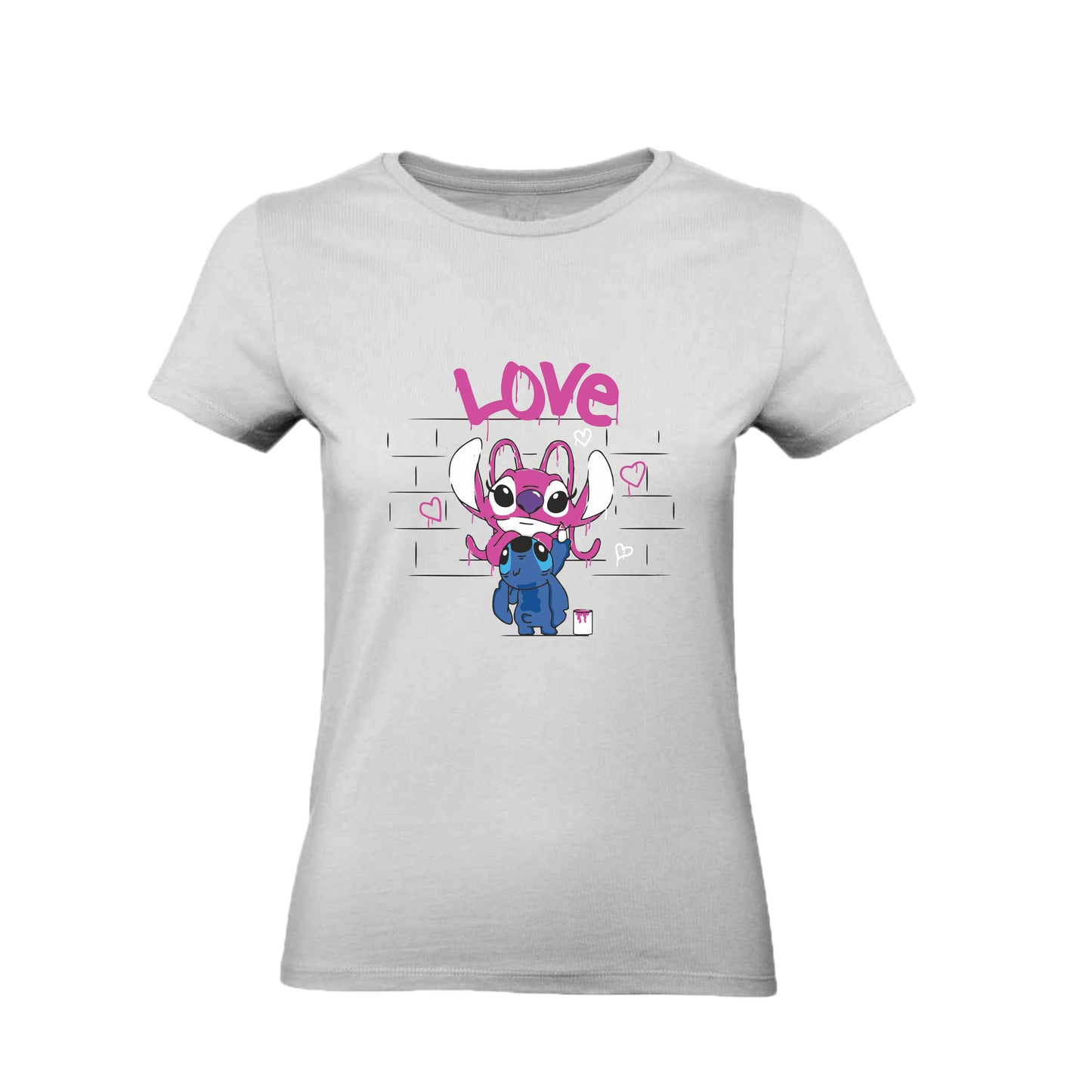 T-Shirt Uomo Donna & Bambino - MURALES LOVE  - Maglietta Maglia Tshirt Super vestibilità Top qualità