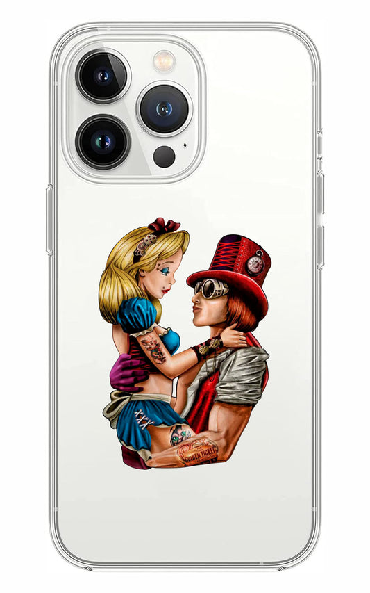 Cover Compatibile Con Tutti i Modelli iPhone - ALICE E WILLY - Trasparente UltraSottili AntiGraffio Antiurto Case Custodia Marca