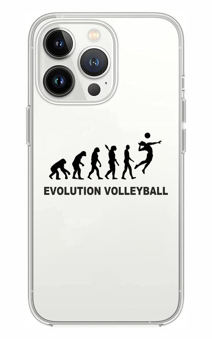 Cover Compatibile Con Tutti i Modelli iPhone - EVOLUTION VOLLEYBALL - Trasparente UltraSottili AntiGraffio Antiurto Case Custodia Marca