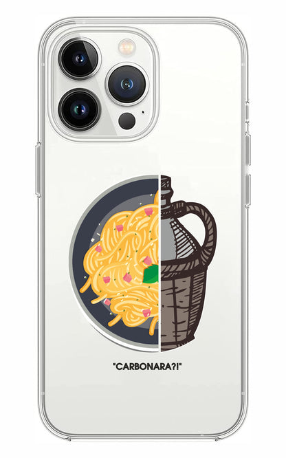 Cover Compatibile Con Tutti i Modelli iPhone - CARBONARA - Trasparente UltraSottili AntiGraffio Antiurto Case Custodia Marca