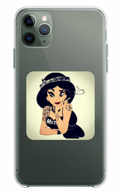 Cover Compatibile Con Tutti i Modelli iPhone - BAD JASMINE - Trasparente UltraSottili AntiGraffio Antiurto Case Custodia Marca