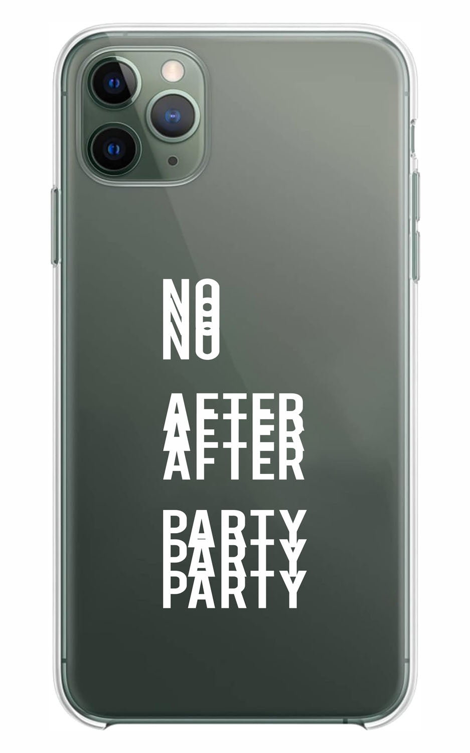 Cover Compatibile Con Tutti i Modelli iPhone - NO AFTER PARTY - Trasparente UltraSottili AntiGraffio Antiurto Case Custodia Marca