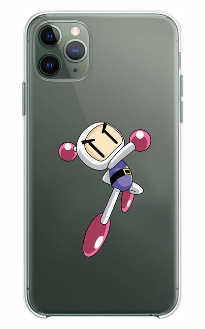 Cover Compatibile Con Tutti i Modelli iPhone - BOMBERMAN - Trasparente UltraSottili AntiGraffio Antiurto Case Custodia Marca