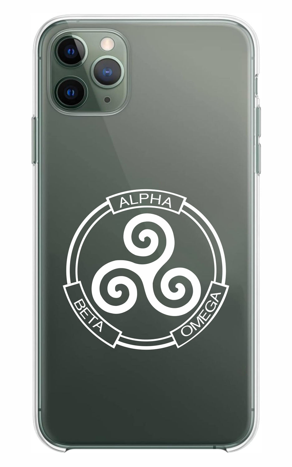 Cover Compatibile Con Tutti i Modelli iPhone - ALPHA BETA OMEGA - Trasparente UltraSottili AntiGraffio Antiurto Case Custodia Marca