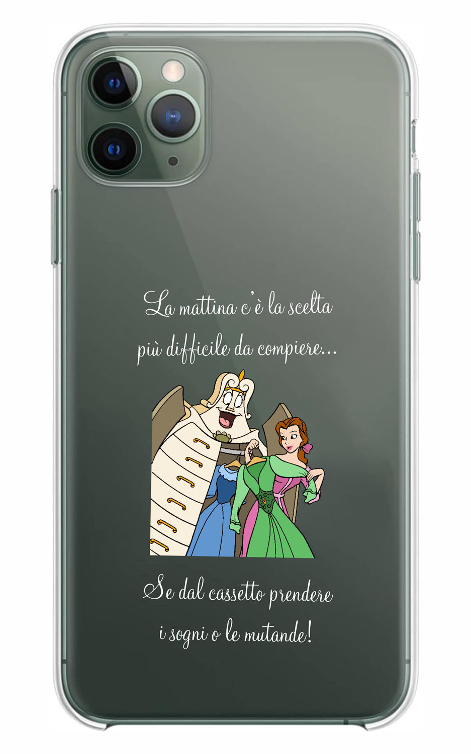 Cover Compatibile Con Tutti i Modelli iPhone - BELLE ARMADIO - Trasparente UltraSottili AntiGraffio Antiurto Case Custodia Marca