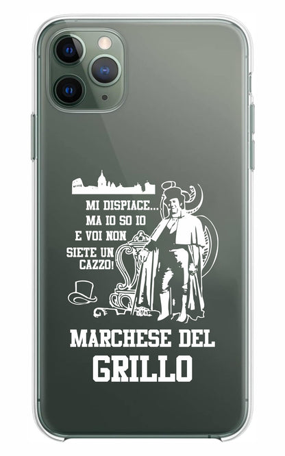 Cover Compatibile Con Tutti i Modelli iPhone - MARCHESE DEL GRILLO - Trasparente UltraSottili AntiGraffio Antiurto Case Custodia Marca