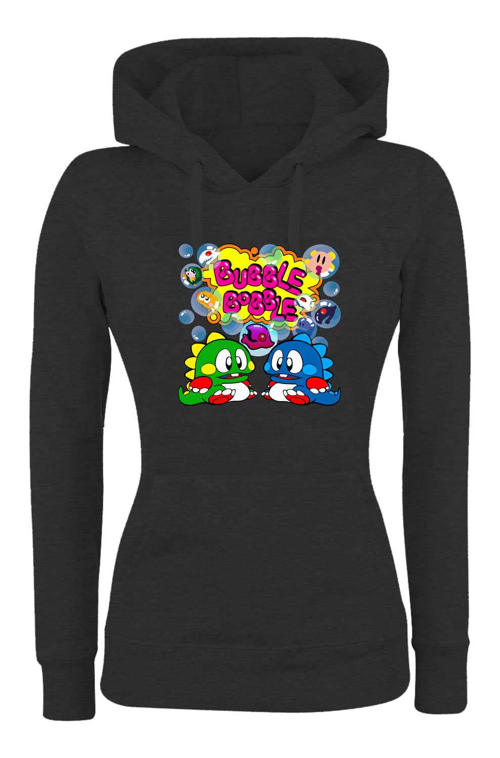 Felpa con cappuccio UOMO, DONNA & BAMBIN - BUBBLE BOBBLE - Super vestibilità Top qualità