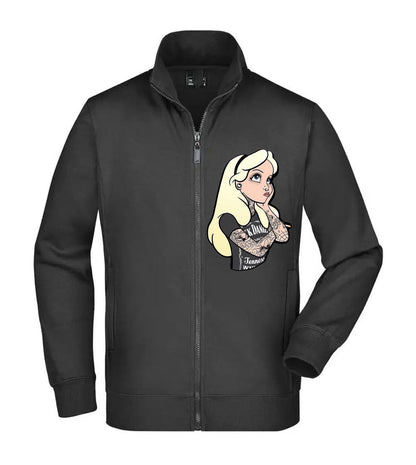 Felpa Unisex Full Zip - ALICE IN WONDERLAND PUNK - Super vestibilità Top qualità