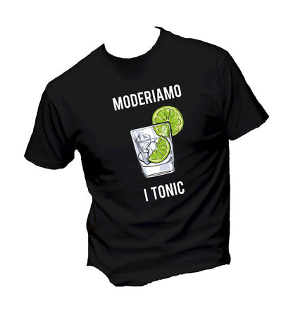 T-Shirt Uomo Donna & Bambino - MODERIAMO I TONIC - Maglietta Maglia Tshirt Super vestibilità Top qualità