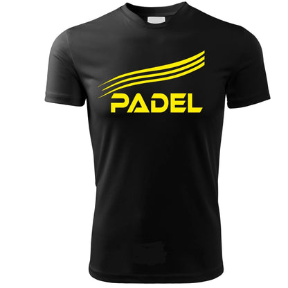 T-Shirt PADEL in Tessuto Dry Fit UNISEX - Linee - Elasticizzato e Traspirante Maglietta Maglia Sport Super vestibilità Top qualità