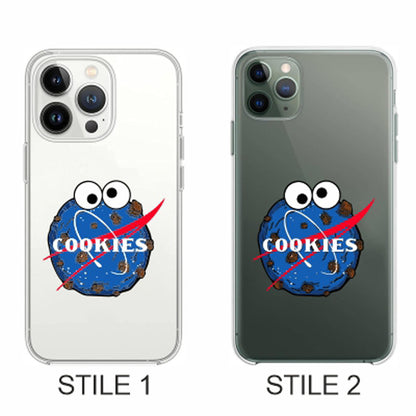 Cover Compatibile Con Tutti i Modelli iPhone - COOKIES - Trasparente UltraSottili AntiGraffio Antiurto Case Custodia Marca