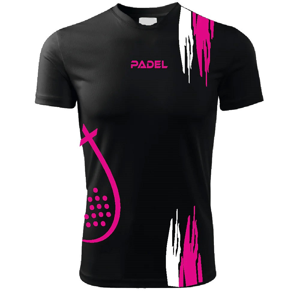 T-Shirt PADEL in Tessuto Dry Fit UNISEX - Graffio - Elasticizzato e Traspirante Maglietta Maglia Sport Super vestibilità Top qualità