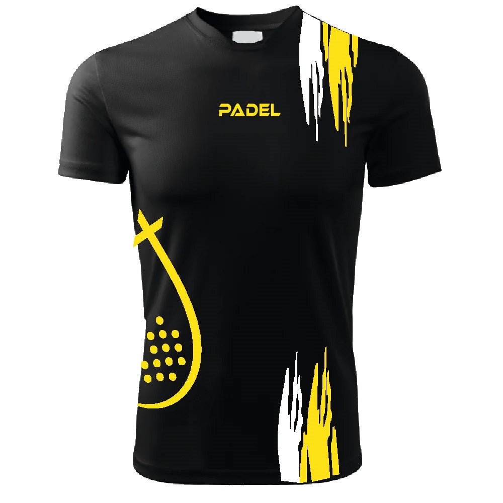 T-Shirt PADEL in Tessuto Dry Fit UNISEX - Graffio - Elasticizzato e Traspirante Maglietta Maglia Sport Super vestibilità Top qualità