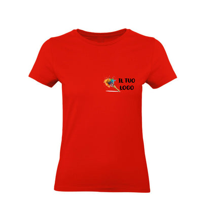 Stock 100 T-shirt Donna - Personalizzate con logo -  Maglietta Super vestibilità Top qualità