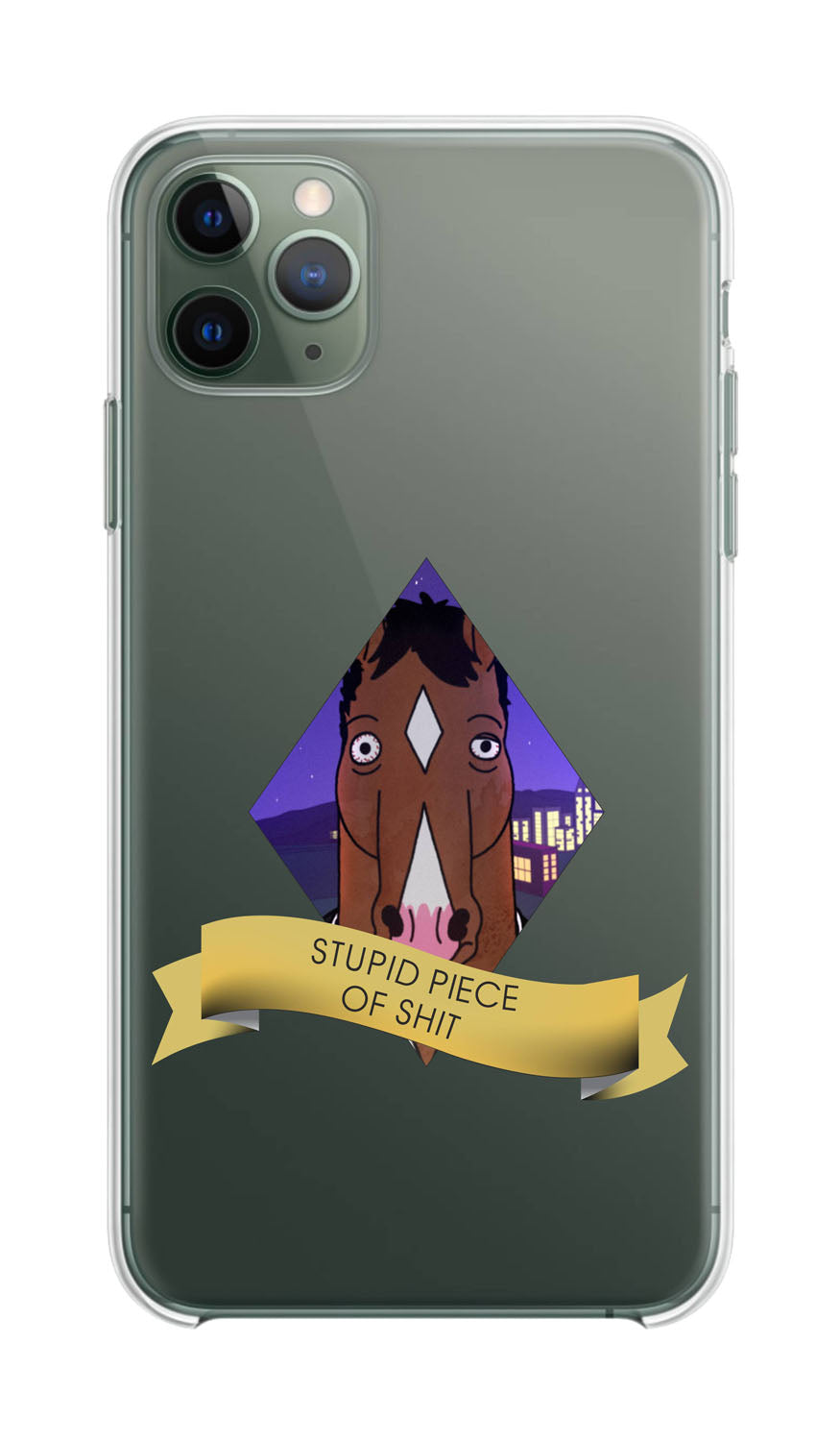 Cover Compatibile Con Tutti i Modelli iPhone - BOJACK HORSEMAN - Trasparente UltraSottili AntiGraffio Antiurto Case Custodia Marca